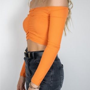Finley Top in Orange by Off Day Designs.